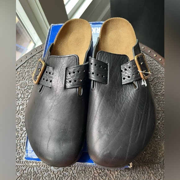 BIRKENSTOCK BOSTON BOLD GAP CLOGS IN BLACK 46 13 - Picture 9 of 12